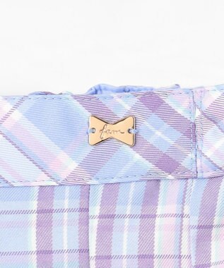 ANY KIDS プリーツ スカパン サックスブルー×チェック