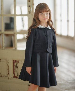 組曲 KIDS 【110-140㎝】KUMIKYOKU NAVY ジャンパースカート ネイビー系