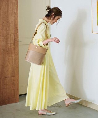 TOPKAPI 【Breath TOPKAPI】RIPPLE リプル ナイロン コンビ ベルト デザイン ショルダー バッグ ベージュ