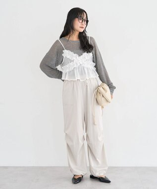 Green Parks シアーニットプルオーバー Gray