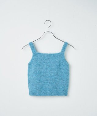 WEGO アンサンブルニットリボンカーデ ブルー