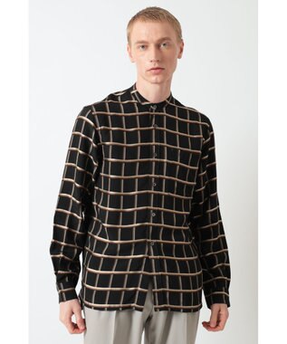 DAKS ウィンドウペーンチェックシャツ