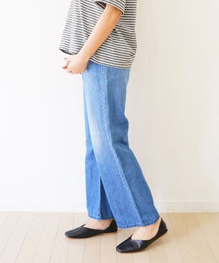 caqu FS linen wide flare リネンワイドフレアデニム 3years