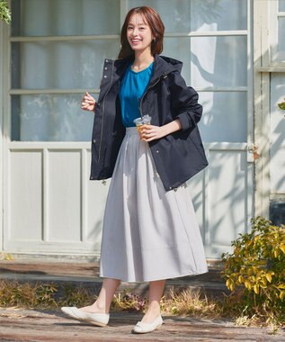 Tiaclasse 【テフロン加工・撥水・花粉ガード】マウンテンパーカー ネイビー