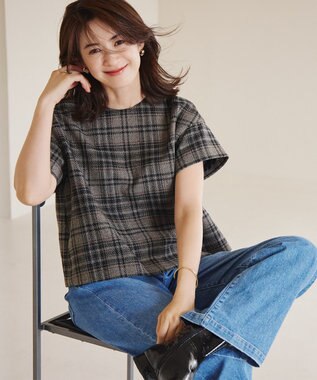 23区 ラウンドトゥ ショート ブーツ ブラック系