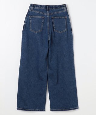 ANY L 【ウエストゴム】タックワイドデニム インディゴ