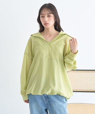 earth music&ecology アノラックフーディ Light Green