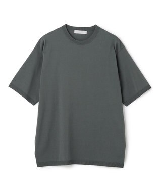 UNFILO MENS アラエルアンチピリングニット クルー セイジグリーン