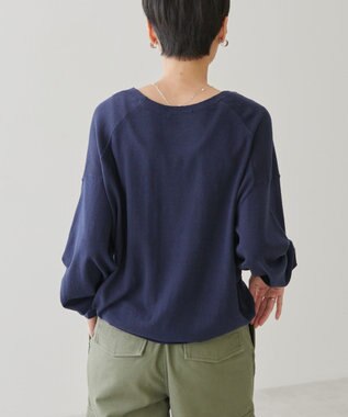 AMERICAN HOLIC Ｖネックニットプルオーバー Navy
