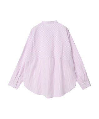 earth music&ecology ドルマンストライプシャツ Stripe Pink