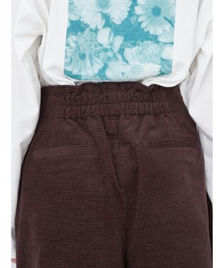 earth music&ecology ワッフルコーデュロイショートパンツ Brown