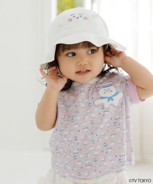 組曲 KIDS 【UVケア】【50㎝】シナぷしゅ 帽子 オフホワイト