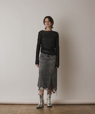 GRACE CONTINENTAL レイヤードカットトップ ブラック