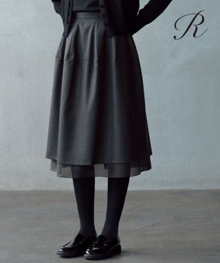 23区 L 【R(アール)】メリノシアーレイヤード スカート