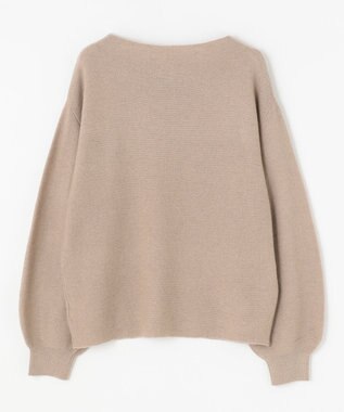 ANY 【洗える】カシミヤブレンドガーターニット モカ