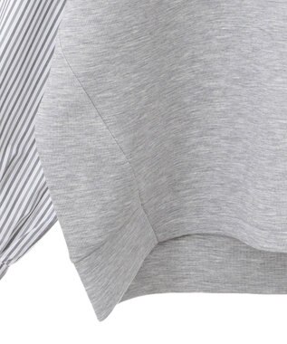 AMERICAN HOLIC 異素材コクーンポンチプルオーバー Light Gray