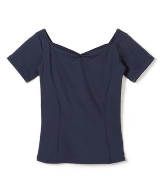Chacott ハーフスリーブトップ ネイビー