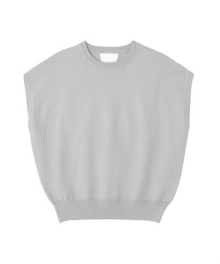 AMERICAN HOLIC 【WEB限定】接触冷感ラメフレンチスリーブニットプルオーバー Gray