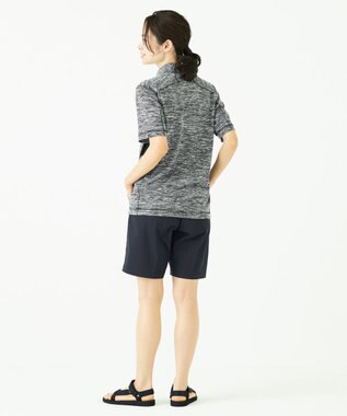 JOSEPH ABBOUD MOUNTAIN ランダムスラブリップル ポロシャツ グレー系