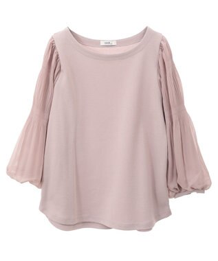 earth music&ecology マジョリカプリーツプルオーバー Pink Beige