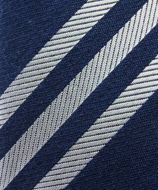 POLS 播州織 ネクタイ ネイビー