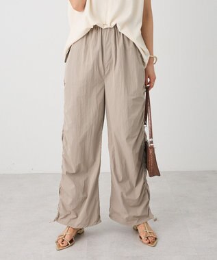 CRAFT STANDARD BOUTIQUE サイドシャーリングカーゴパンツ Gray Beige