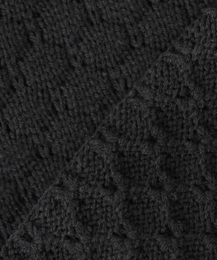 Feroux 【洗える】ポコポコ カーディガン ブラック系