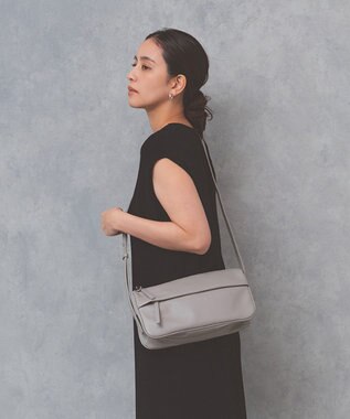 TOPKAPI 【Breath TOPKAPI】SUPPLE サプル シボレザー スワローマチ ワイド ショルダーバッグ