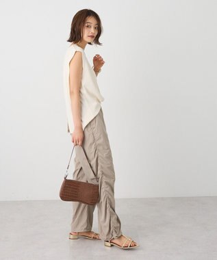CRAFT STANDARD BOUTIQUE サイドシャーリングカーゴパンツ Gray Beige