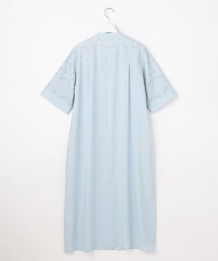 J.PRESS LADIES 【WEB限定カラーあり】エンブロイダリー シャツ ワンピース 【WEB限定】サックスブルー系