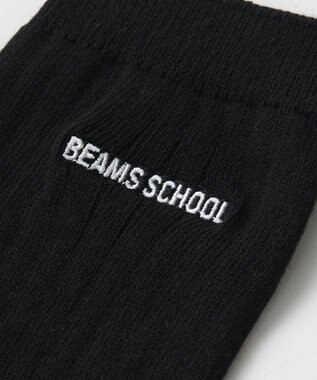 BEAMS SCHOOL 38cm丈スクールソックス ブラック