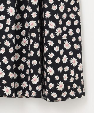 組曲 L 【組曲×setsuko sagittaire】ハイカウントストレッチプリントワンピース ブラック系6