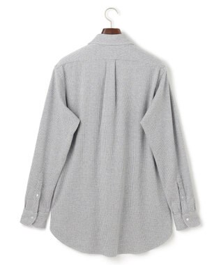 J.PRESS MEN 【Single Needle Tailoring / 形態安定】リッチジャージーコットン ネルシャツ/B.D. ライトグレー系8