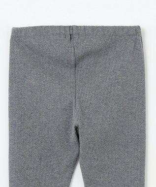 組曲 KIDS 【90-160㎝】【10分丈】テレコフリル レギンス グレー系