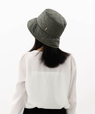 AURORA 【 Beaurance （ビューランス）】刺繍キルティングバケットハット グリーン