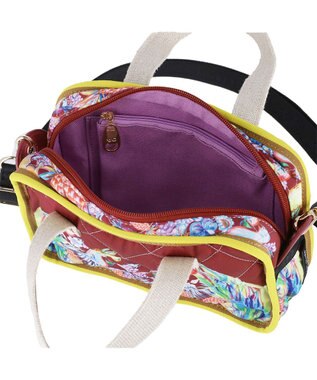 tsumori chisato CARRY tcアニマルキルト ショルダーバッグ ミニボストン ボルドー