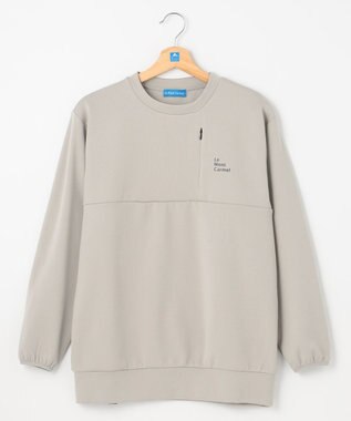 SHARE PARK LADIES 【UVカット・吸水速乾・ストレッチ・軽量・アンチピリング 】ダンボールクルーネックスウェット（S・Mサイズ） ベージュ系