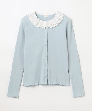 組曲 KIDS 【150-160㎝】フリルリブ2WAY トップス サックスブルー系