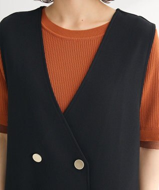 Green Parks ジャケット風ジャンパースカート Black