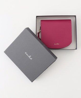 airlist 【カラフル・本革】コンパクト二つ折り財布　タッセル　Tassel ラズベリー