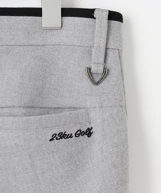 23区GOLF きれい見えの秋冬定番素材【MEN】【ストレッチ】ＴＲストレッチ ベーシックパンツ ライトグレー系