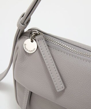 TOPKAPI 【Breath TOPKAPI】SUPPLE サプル シボレザー スワローマチ ワイド ショルダーバッグ ライトグレー