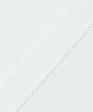 自由区 S 【洗える】タックギャザーネック Tシャツ サックス