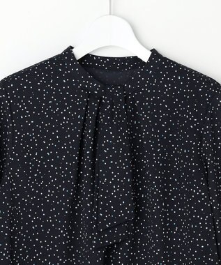 J.PRESS LADIES S 幾何プリント カットソー ネイビーベース系