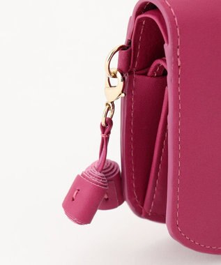 airlist 【カラフル・本革】コンパクト二つ折り財布　タッセル　Tassel ラズベリー