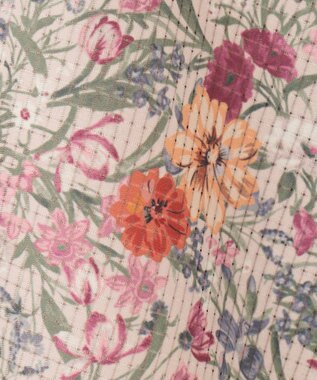 組曲 【洗える・シワになりにくい】フルラージュプリント スカート ベージュ系5