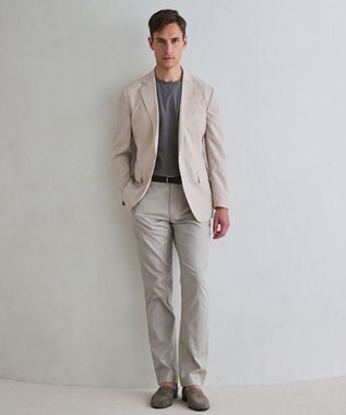 GOTAIRIKU 新クオリティ/KINGサイズ追加【洗える/シワになりにくい】タイワンタフタ  擬麻ジャケット ベージュ系