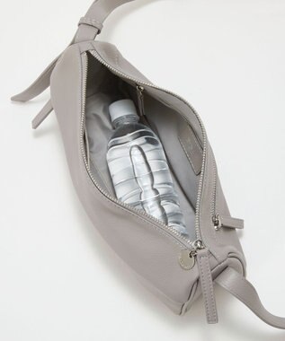 TOPKAPI 【Breath TOPKAPI】SUPPLE サプル シボレザー スワローマチ ワイド ショルダーバッグ ライトグレー