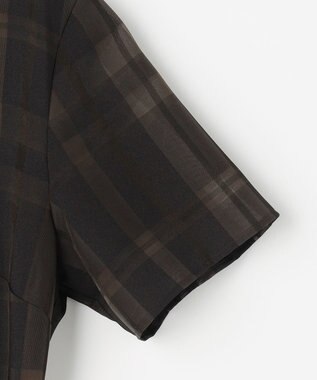 J.PRESS LADIES S シャドーチェック ワンピース ダークブラウンチェック系3