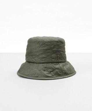 AURORA 【 Beaurance （ビューランス）】刺繍キルティングバケットハット グリーン